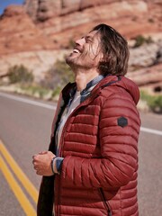 Weird Fish Red Flete Lightweight Showerproof Padded Jacket - Image 1 of 8