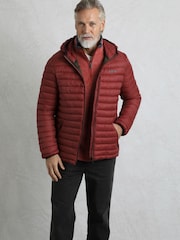 Weird Fish Red Flete Lightweight Showerproof Padded Jacket - Image 2 of 8