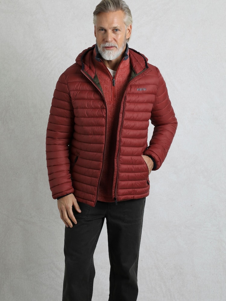 Weird Fish Red Flete Lightweight Showerproof Padded Jacket - Image 2 of 8