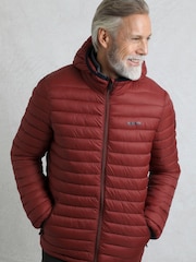 Weird Fish Red Flete Lightweight Showerproof Padded Jacket - Image 5 of 8