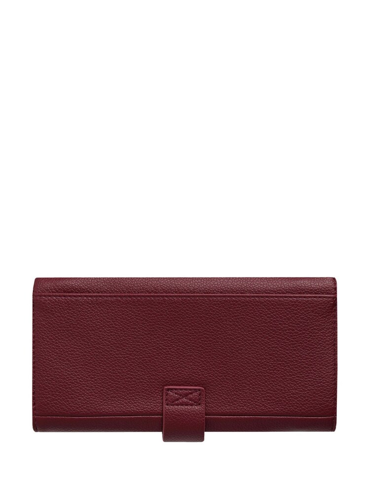 Weird Fish Red Almila Plain Vegan Leather Purse - Image 2 of 3