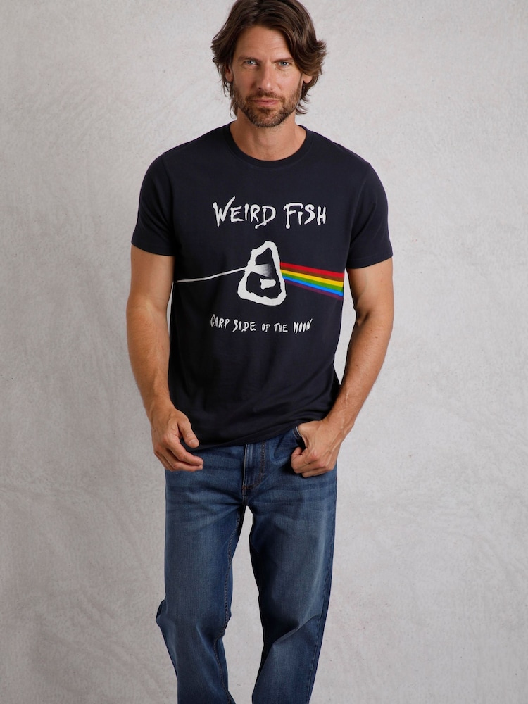 Weird Fish Blue Carp Side Artist 100% Cotton T-Shirt - Image 3 of 6