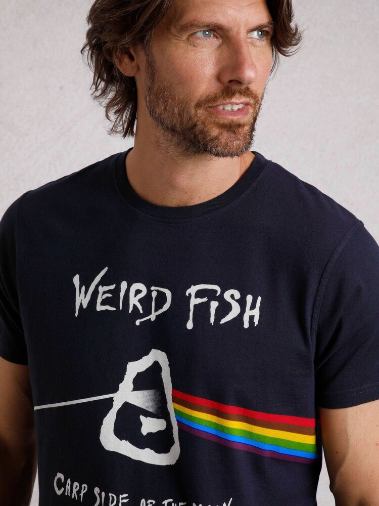 Weird Fish Blue Carp Side Artist 100% Cotton T-Shirt - Image 4 of 6