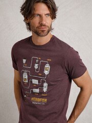 Weird Fish Red Brewer Eco Graphic  T-Shirt - Image 1 of 3