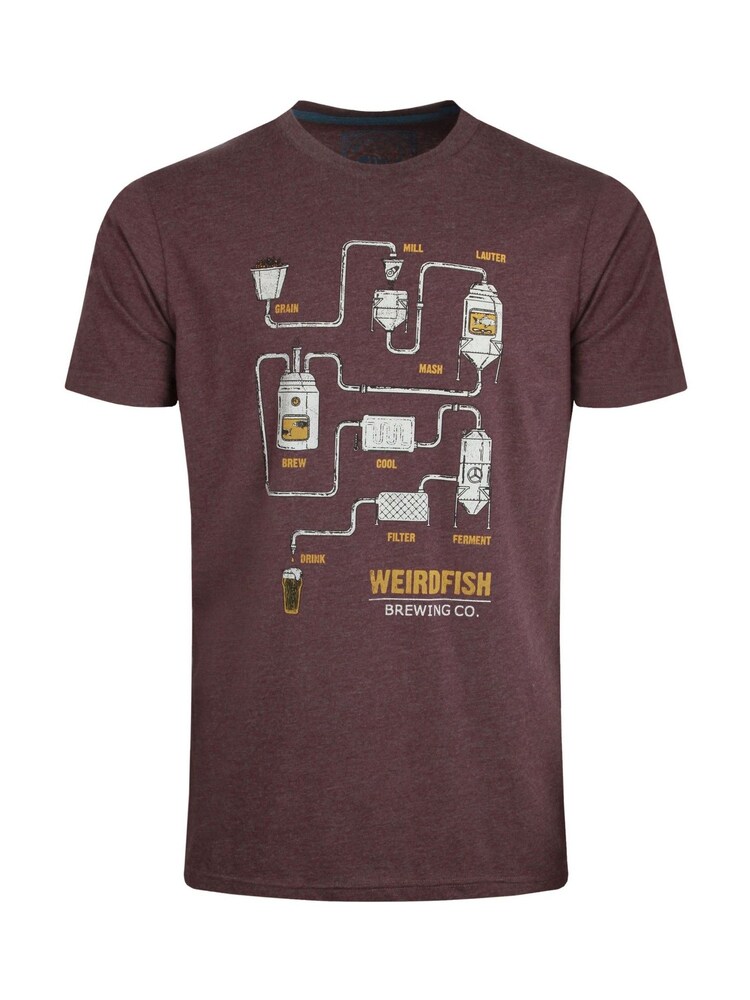Weird Fish Red Brewer Eco Graphic  T-Shirt - Image 2 of 3