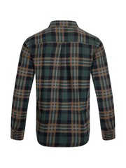 Weird Fish Brown Chester Long Sleeves Flannel Heritage Flannel Check 100% Organic Cotton Shirt - Image 8 of 8