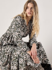 Apricot Natural Camo Floral Tiered Midaxi Dress - Image 2 of 5