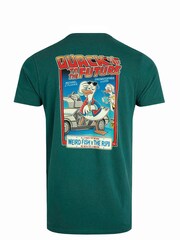 Weird Fish Green Weird Fish Quack To The Future Heritage Wash Artist 100% Cotton T-Shirt - Image 7 of 7