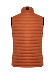 Weird Fish Orange Langtree Lightweight Showerproof Padded Gilet - Image 4 of 4
