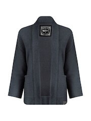 Weird Fish Blue Santosh Cropped Macaroni Cardigan - Image 7 of 8