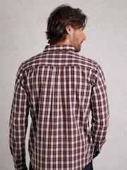 Weird Fish Blue Weird Fish Lando Long Sleeve 100% Cotton Check Shirt - Image 2 of 6