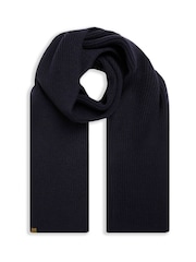 Weird Fish Blue Stornoway Cosy Solid Scarf - Image 2 of 4