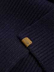 Weird Fish Blue Stornoway Cosy Solid Scarf - Image 4 of 4