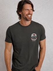 Weird Fish Grey Wanderful Heritage Wash Graphic 100% Cotton T-Shirt - Image 1 of 6