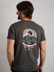 Weird Fish Grey Wanderful Heritage Wash Graphic 100% Cotton T-Shirt - Image 2 of 6