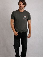 Weird Fish Grey Wanderful Heritage Wash Graphic 100% Cotton T-Shirt - Image 3 of 6