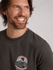 Weird Fish Grey Wanderful Heritage Wash Graphic 100% Cotton T-Shirt - Image 4 of 6