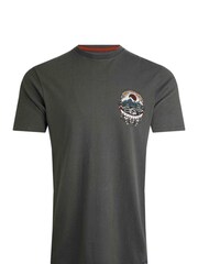 Weird Fish Grey Wanderful Heritage Wash Graphic 100% Cotton T-Shirt - Image 5 of 6