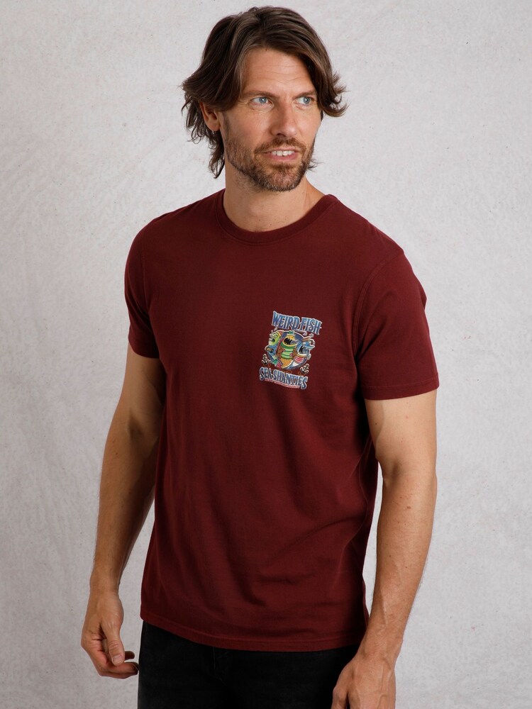 Weird Fish Red Sea Shanties Hertiage Wash Artist 100% Cotton T-Shirt - Image 3 of 6