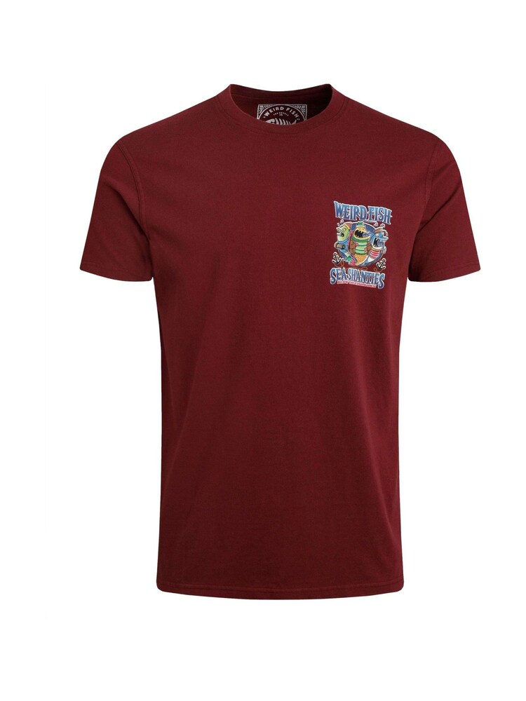 Weird Fish Red Sea Shanties Hertiage Wash Artist 100% Cotton T-Shirt - Image 5 of 6