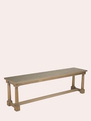 Laura Ashley Oak Wellington Dining Bench - Image 3 of 5