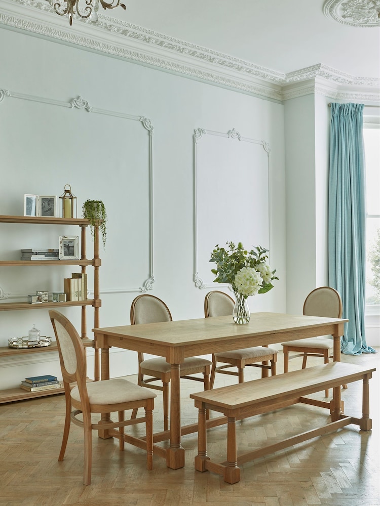 Laura Ashley Oak Wellington Dining Bench - Image 5 of 5 Laura Ashley Oak Wellington Dining Bench - Image 5 of 5