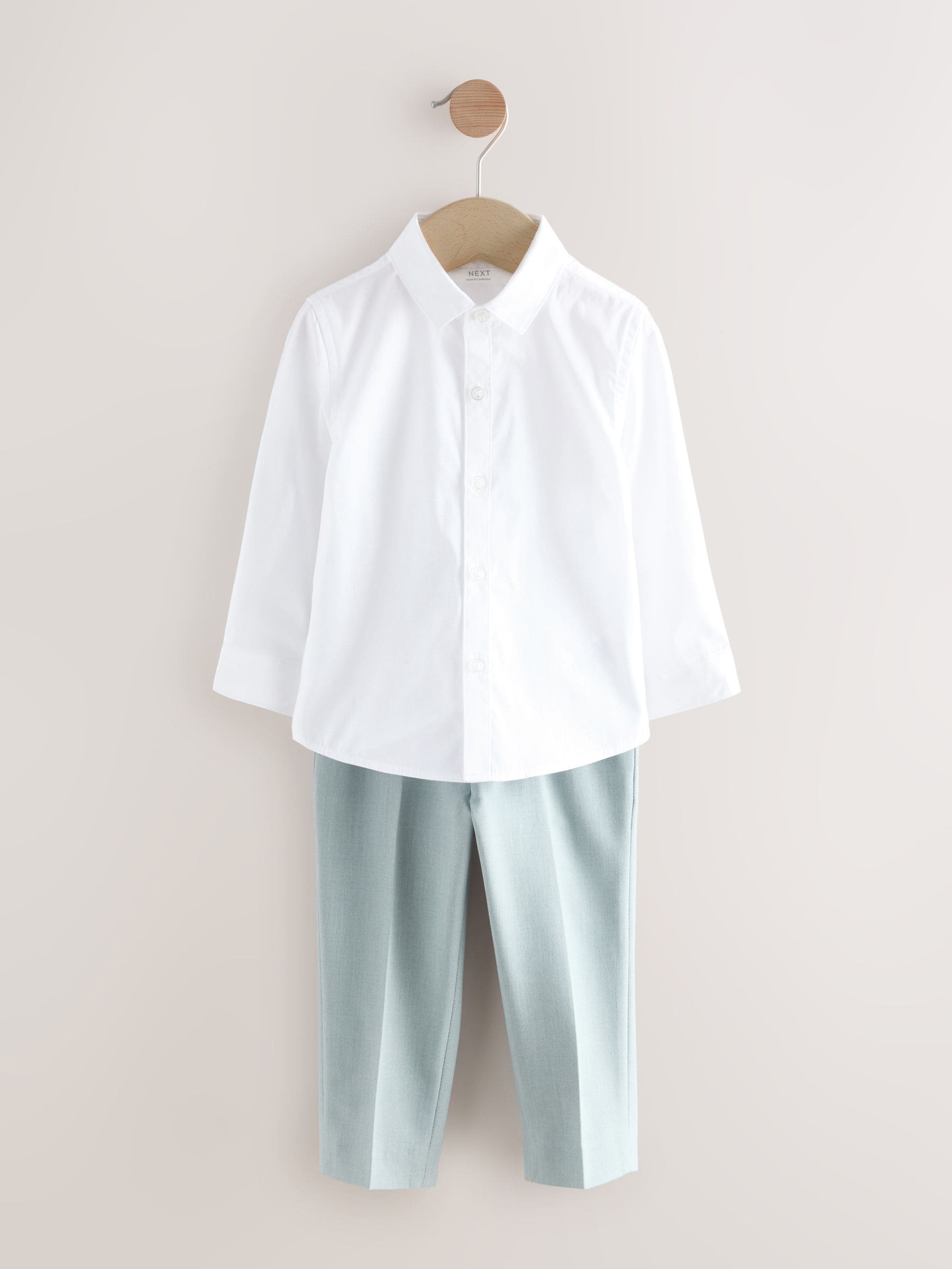 Next：日本 ブルー - ブレザー、シャツ、パンツ、ボウタイセット（3か