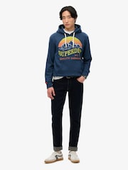 Superdry Blue Great Outdoors Relaxed Hoodie - Image 2 of 5