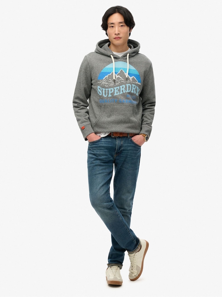 Superdry Grey Great Outdoors Relaxed Hoodie - Image 2 of 6