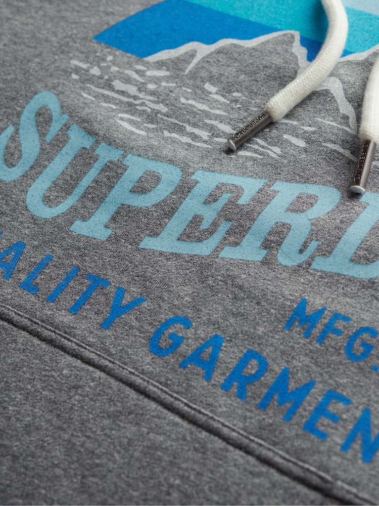 Superdry Grey Great Outdoors Relaxed Hoodie - Image 6 of 6