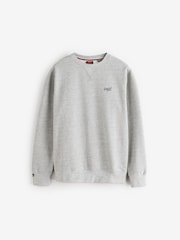 Superdry Grey Essential Logo Crew Loose Fit Sweatshirt - Image 5 of 5