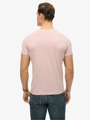 Superdry Pink Classic Essential Pocket 100% Cotton T-Shirt - Image 2 of 4
