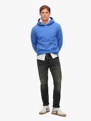 Superdry Blue Essential Loose Fit Logo Hoodie - Image 2 of 5