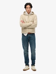 Бежевый - Superdry 100классическое худи на молнии из % хлопка - Image 2 of 5