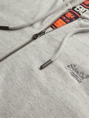 Superdry Grey Essential Logo Slim Fit Zip Hoodie - Image 5 of 5