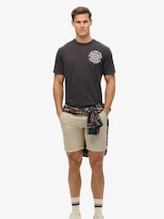 Superdry Black Outdoor Narrative Loose 100% Cotton T-Shirt - Image 3 of 7