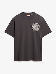 Superdry Black Outdoor Narrative Loose 100% Cotton T-Shirt - Image 5 of 7