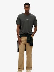 Superdry Black Micro Logo 100% Cotton T-Shirt - Image 2 of 4