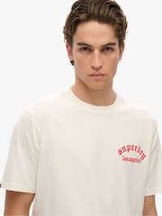 Superdry White Neo Tattoo Loose 100% Cotton T-Shirt - Image 4 of 6