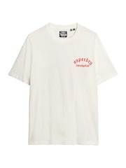 Superdry White Neo Tattoo Loose 100% Cotton T-Shirt - Image 5 of 6