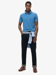 Superdry Blue Sky Vint Destroy 100% Cotton Polo Shirt - Image 2 of 7