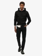 Superdry Black Essential Loose Fit Logo Hoodie - Image 3 of 5