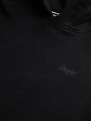 Superdry Black Essential Loose Fit Logo Hoodie - Image 5 of 5