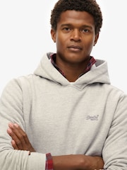 Superdry Grey Essential Loose Fit Logo Hoodie - Image 3 of 5