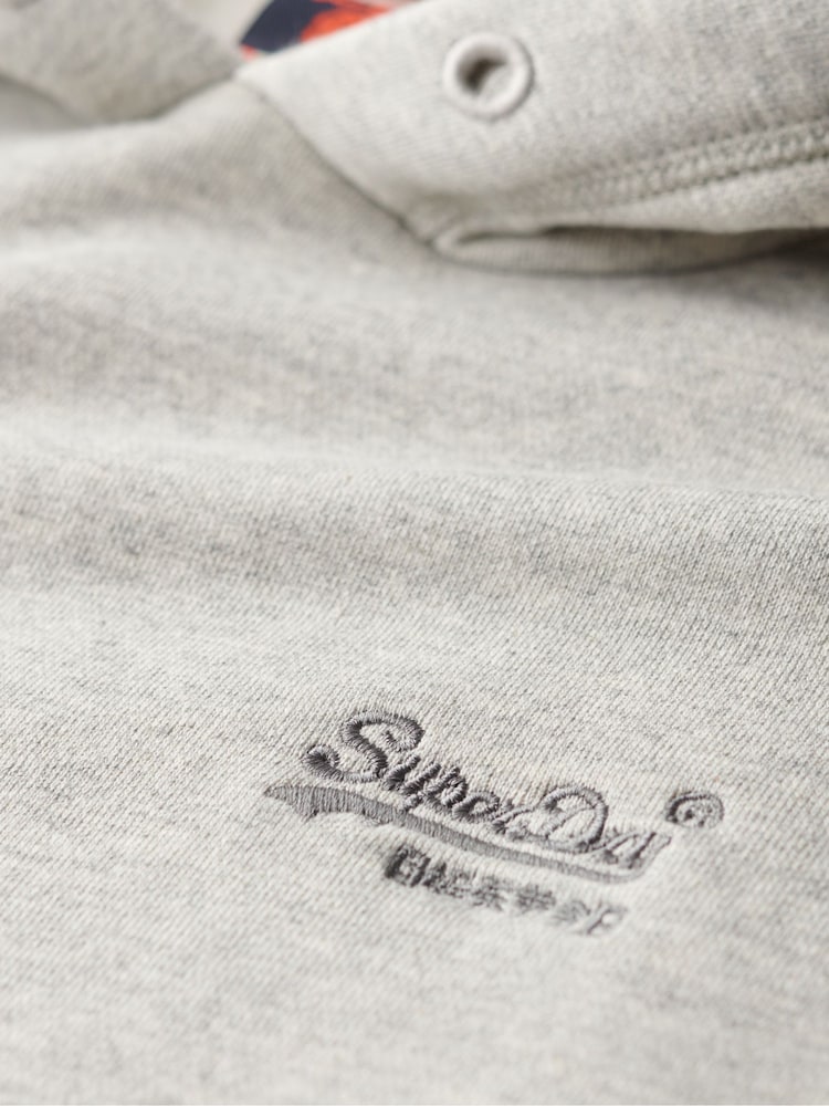 Superdry Grey Essential Loose Fit Logo Hoodie - Image 5 of 5