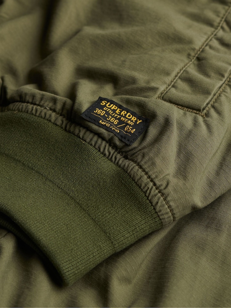 Superdry Green Lightweight Ma1 Bomber 100% Cotton Jacket - Image 6 of 6