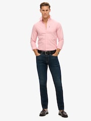 Розовый - Оксфордская рубашка из 100% хлопка Superdry - Изображение 1 из 6