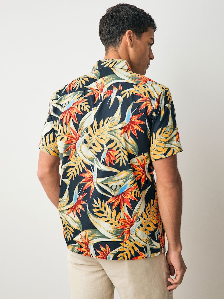 Superdry Blue Chrome Hawaiian Print Shirt - Image 2 of 5