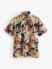 Superdry Blue Chrome Hawaiian Print Shirt - Image 4 of 5