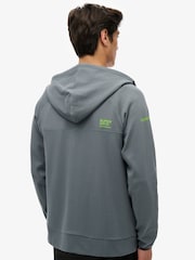 Superdry Blue Tech Logo Zip Hoodie - Image 2 of 6